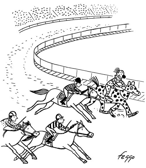 Panto Horse at the Races
