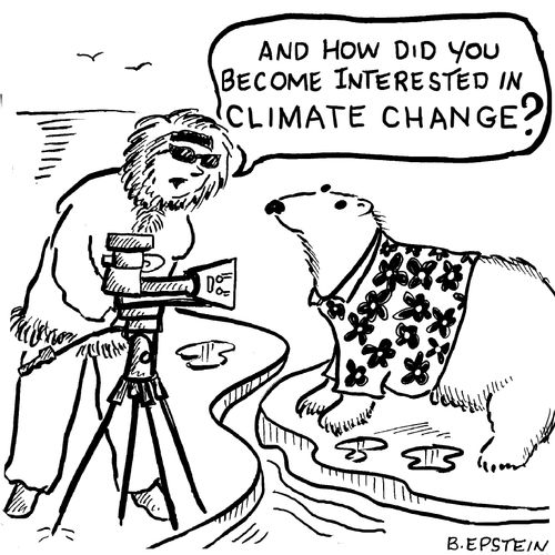 "And how did you become interested in climate change?"