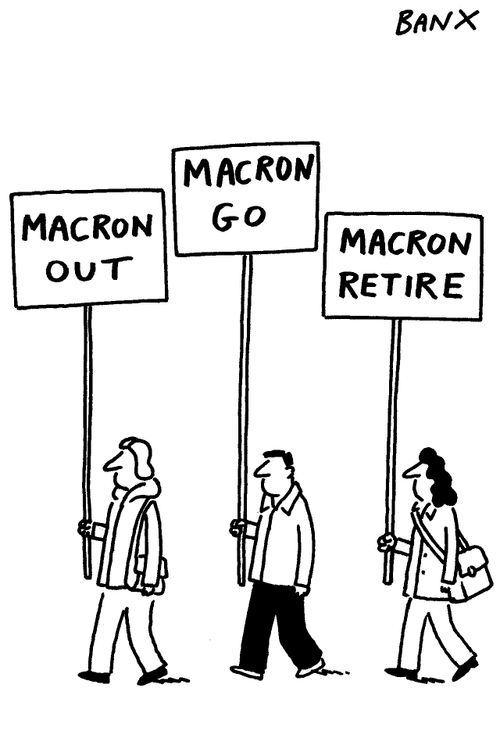 Macron protests