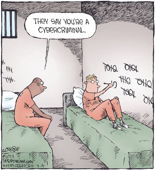 "They say you're a cybercriminal."