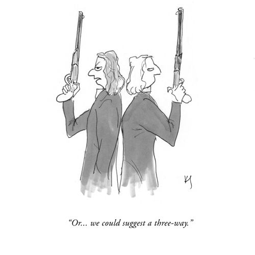 "Or...we could suggest a three-way."