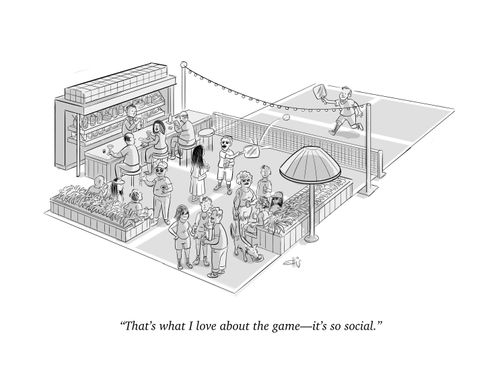 "That's what I love about the game - it's so social."