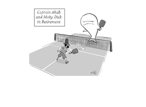 Captain Ahab and Moby Dick in Retirement
