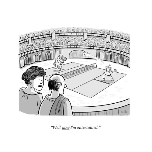 "Well, NOW I'm entertained."