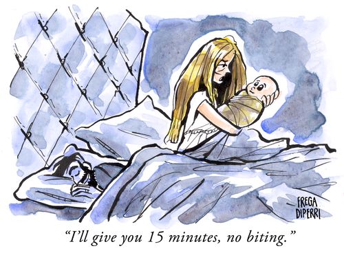 "I'll give you 15 minutes, no biting."