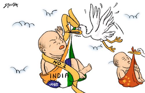 India's population overtaking China's