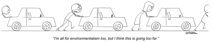 "I'm all for environmentalism too, but I think this is going too far."