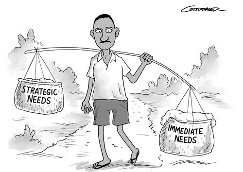 Strategic needs outweighed by immediate needs.