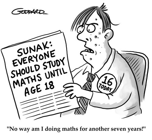 "No way am I doing maths for another seven years!"