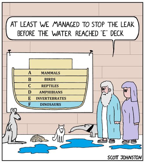 "At lease we managed to stop the leak before the water reached 'E' Deck."