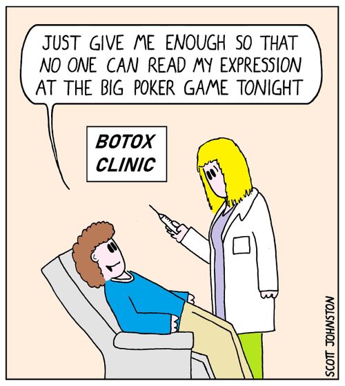 "Just give me enough so that no one can read my expression at the big poker game tonight."