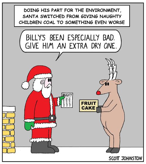 "Billy's been especially bad. Give him an extra dry one."