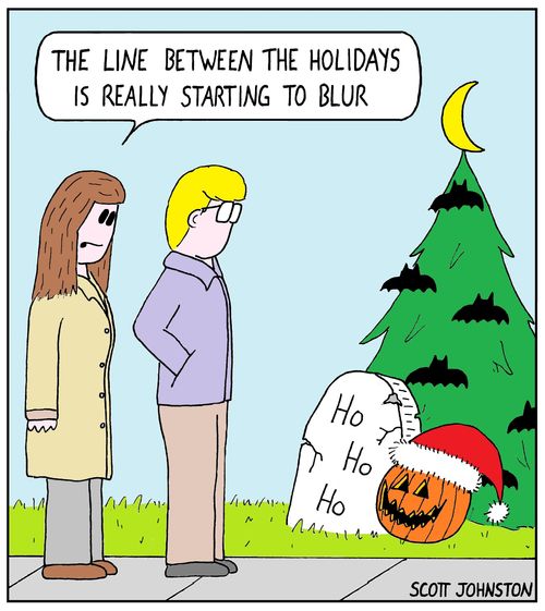 "The line between the holidays is really starting to blur."