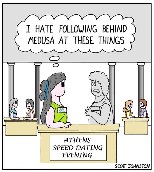 "I hate following behind Medusa at these things."
