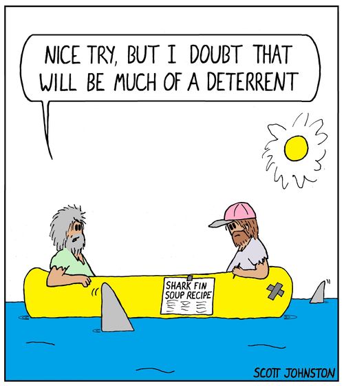 "Nice try, but I doubt that will be much of a deterrent."