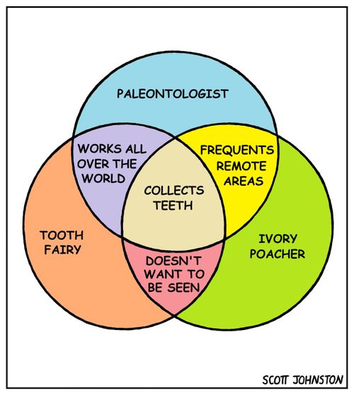 'Collecting teeth' Venn Diagram
