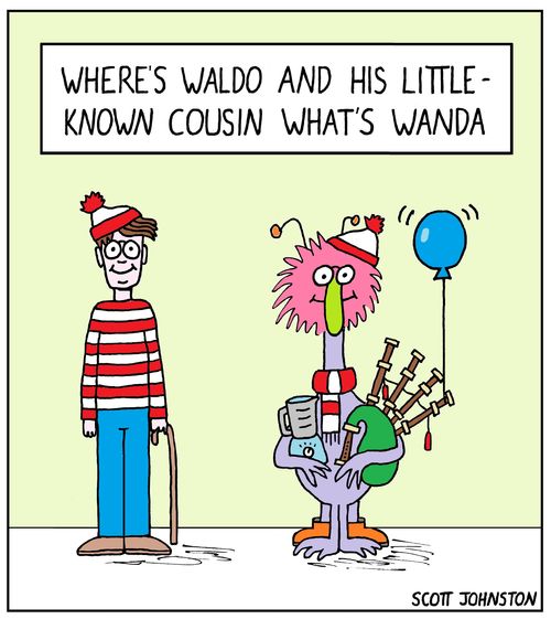 "Where's Waldo and his little-know cousin what's Wanda."