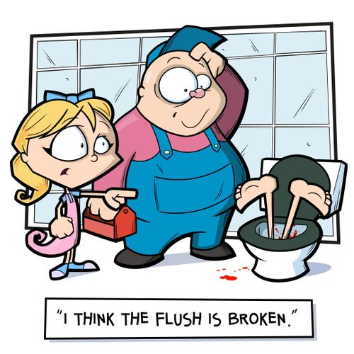 "I think the flush is broken."