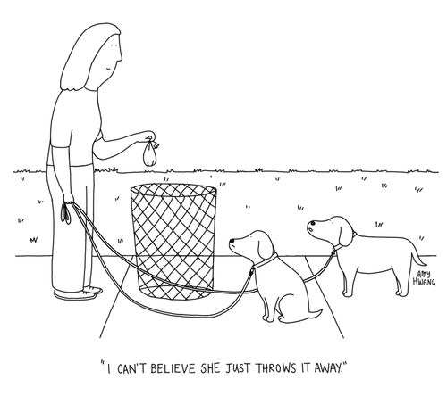 "I can't believe she just throws it away."