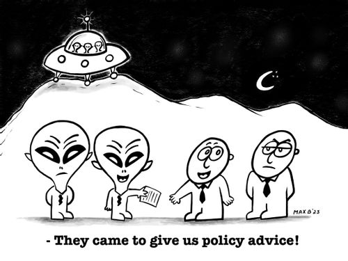 "They came to give us policy advice!"