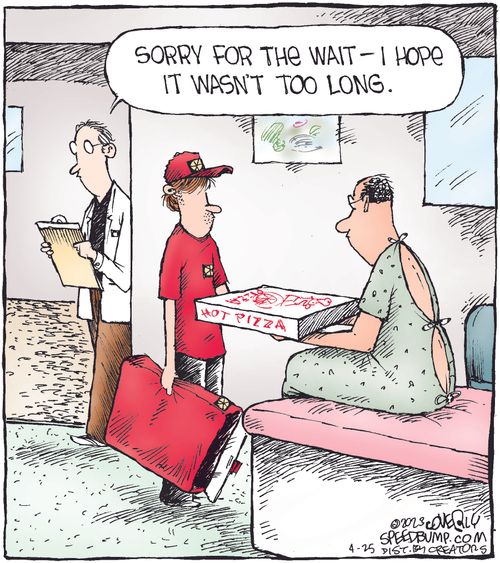 "Sorry for the wait - I hope it wasn't too long."