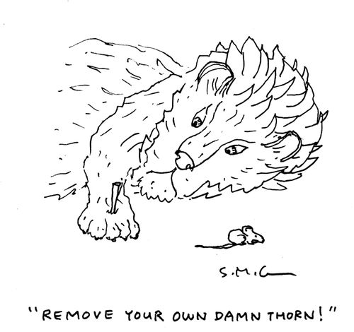 "Pull out your own damn thorn!" 