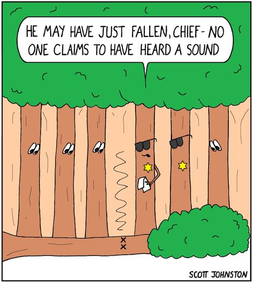 "He may have just fallen, chief - no one claims to have heard a sound."