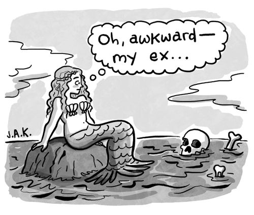 "Oh, awkward - my ex. . ."