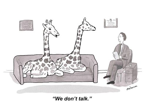 "We don't talk."