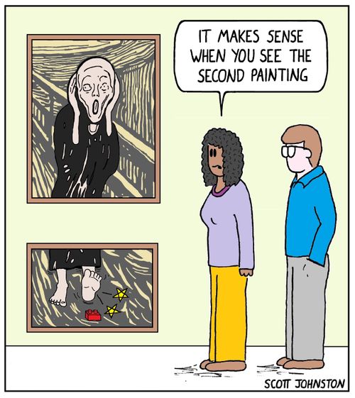 "It makes sense when you see the second painting."