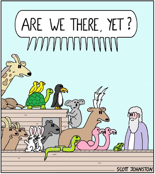 "Are we there yet?"