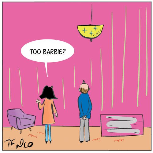 "Too barbie?"