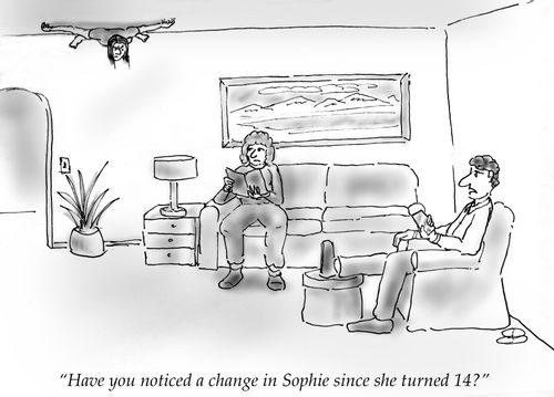 "Have you noticed a change in Sophie since she turned 14?"