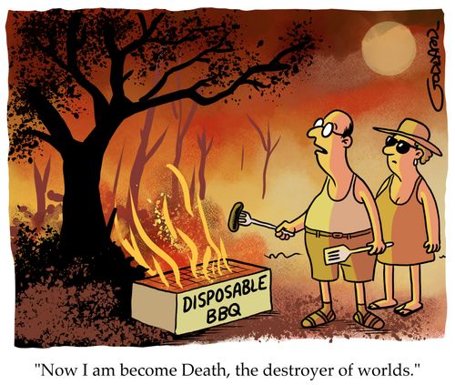 "Now I am become death, the destroyer of worlds." Oppenheimer