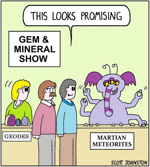 Gem & Mineral Show: "This looks promising."