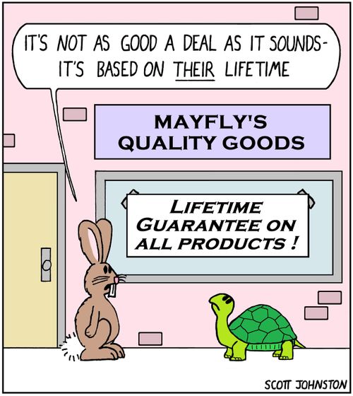 "It's not as good a deal as it sounds - it's based on THEIR lifetime."