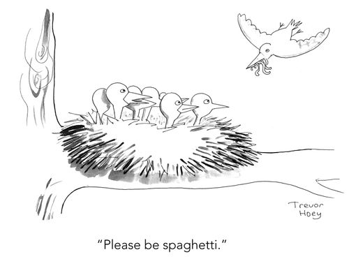 "Please be spaghetti."