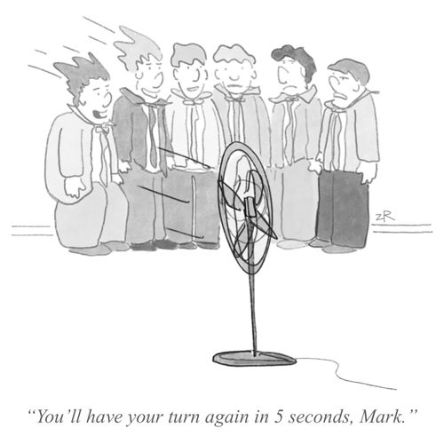 "You'll have your turn again in 5 seconds, Mark."