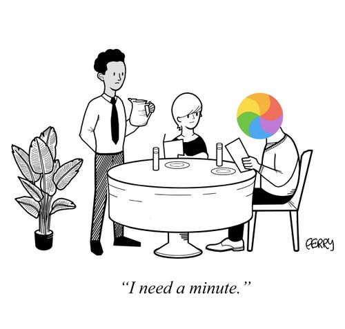 "I need a minute."