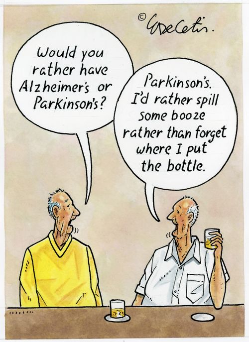 "Would you rather have Alzheimer's or Parkinson's?"