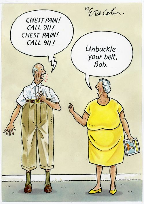 "Unbuckle your belt, Bob."