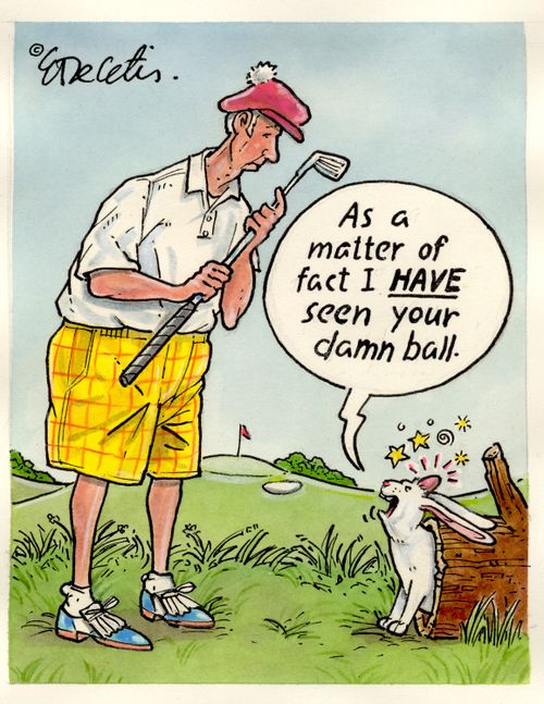 "As a matter of fact I have seen your damn ball."