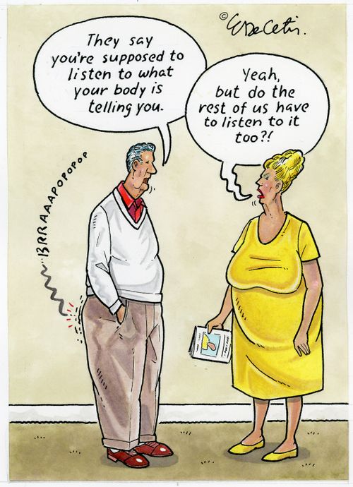 "They say you're supposed to listen to what your body is telling you." 