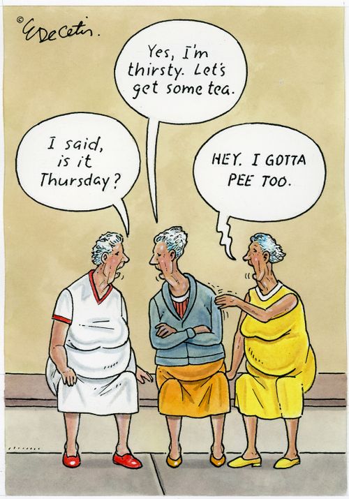 "I said, is it Thursday?"