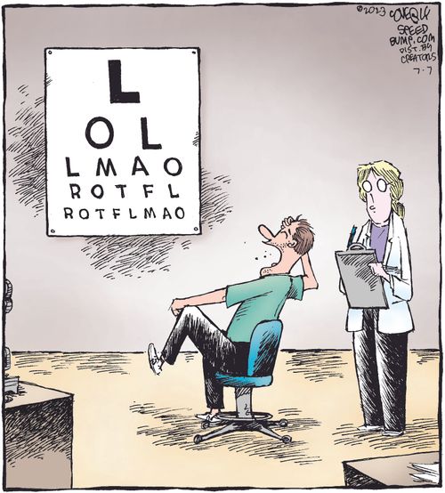 Opticians Sign With Modern Text Acronyms