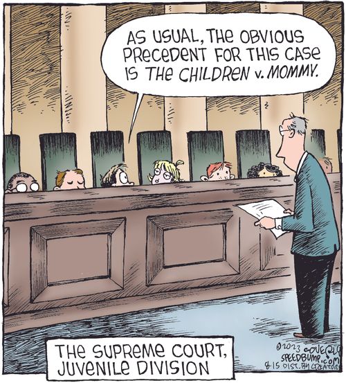 The Supreme Court, Juvenile Divisio: "As usual, the obvious precedent for this case is the children v. Mommy."