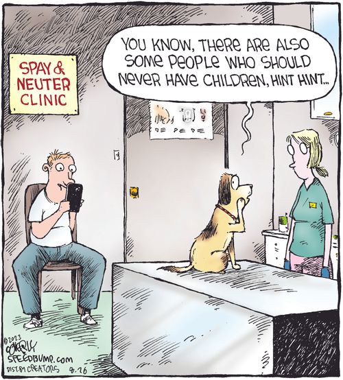 "You know, there are also some people who should never have children, hint hint...."