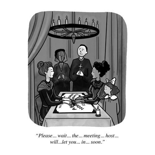 "Please....wait...the...meeting...host...will....let you...in....soon."