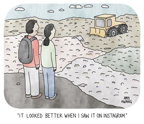 "It looked better when I saw it on Instagram."