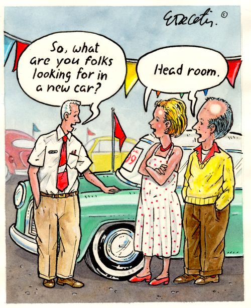 "So, what are you folks looking for in a new car?"